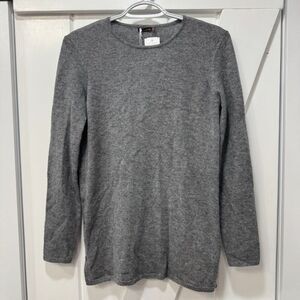 J Mclaughlin Hendley Sweater XS Gray 100% Cashmere Crewneck‎ Knit NWT $258 Soft